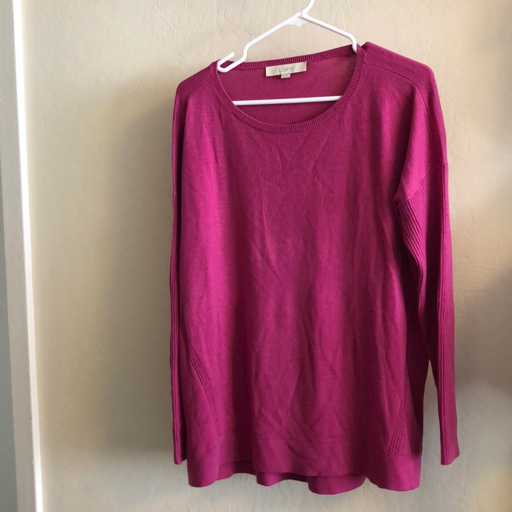 Loft fuchsia sweater